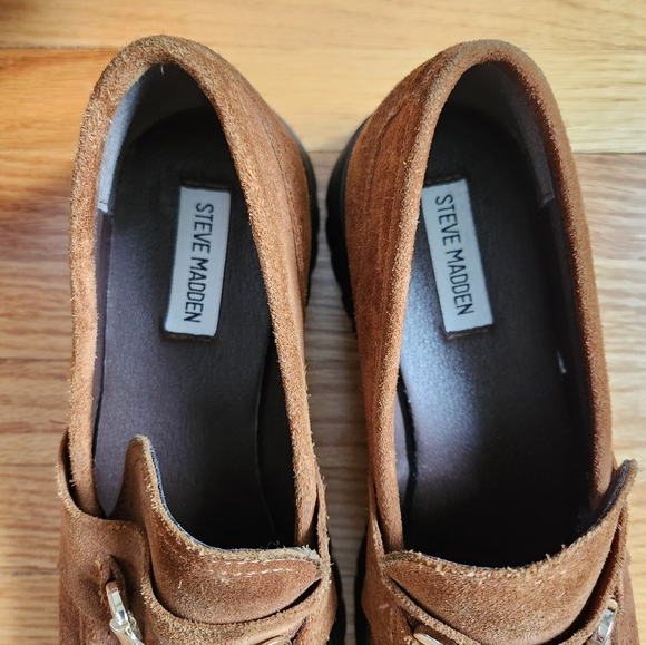 Steve Madden Lando Suede Platform Loafer size 10 - Picture 6 of 12
